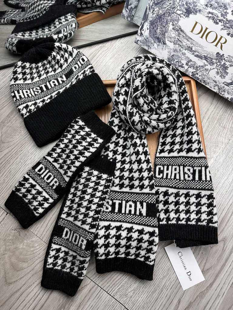 Dior Beanies&Scarf&Gloves-005