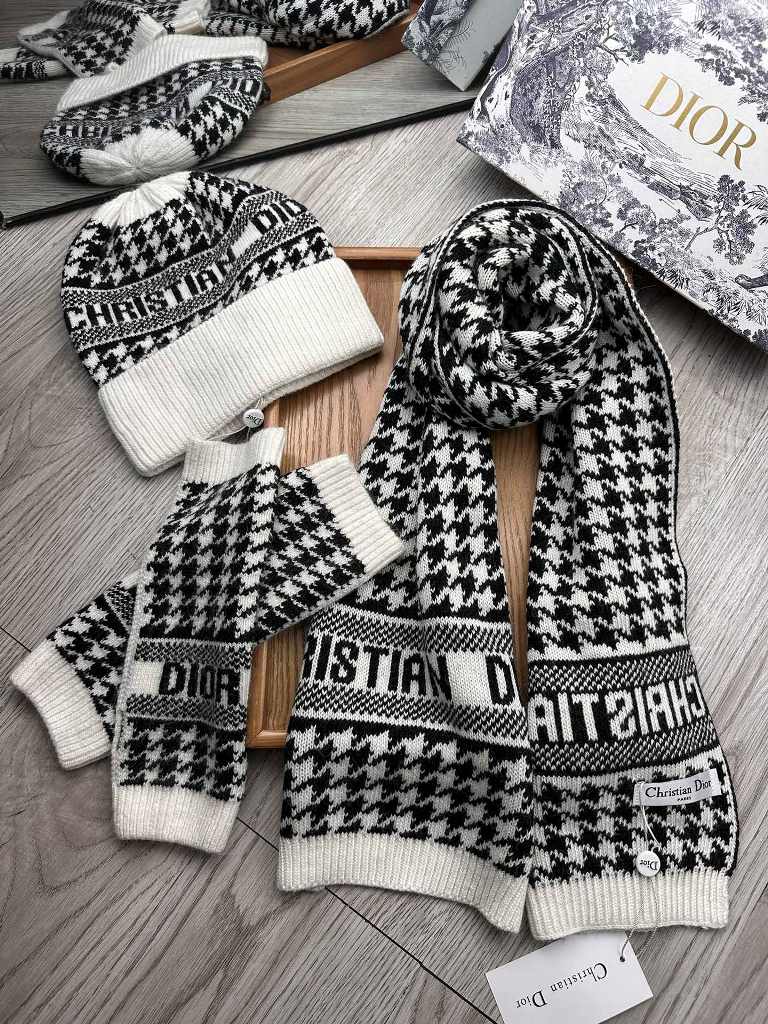 Dior Beanies&Scarf&Gloves-003