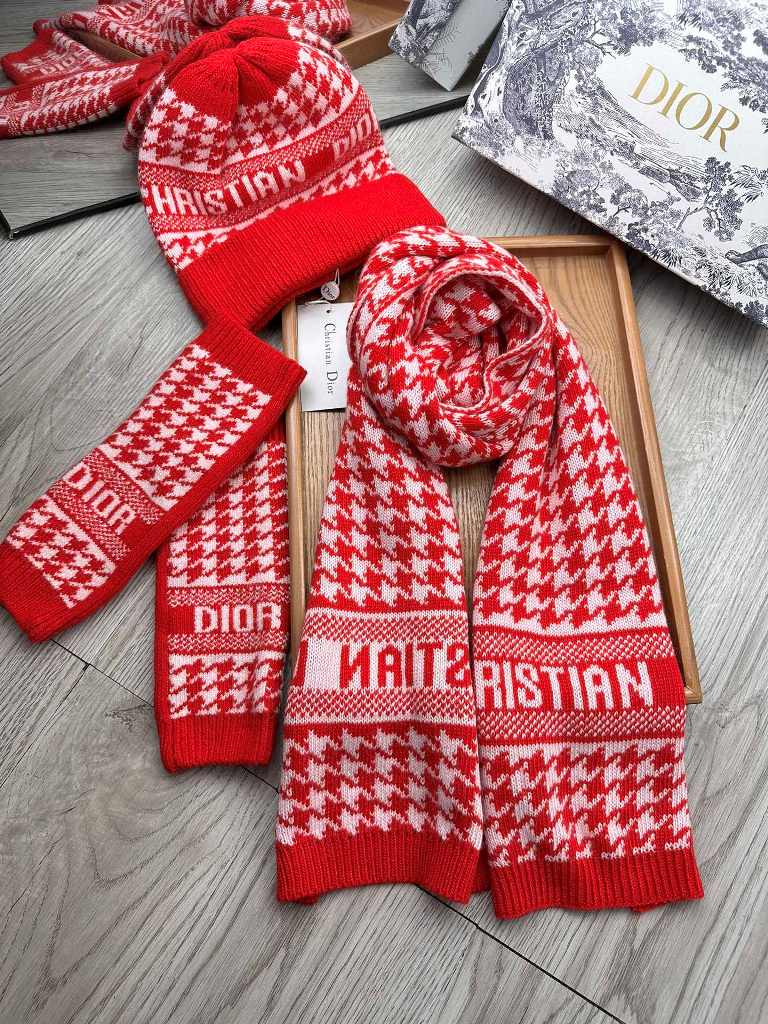 Dior Beanies&Scarf&Gloves-002