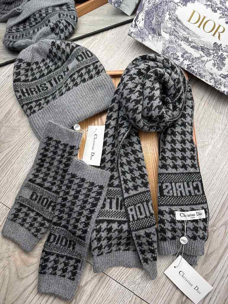 Dior Beanies&Scarf&Gloves-001
