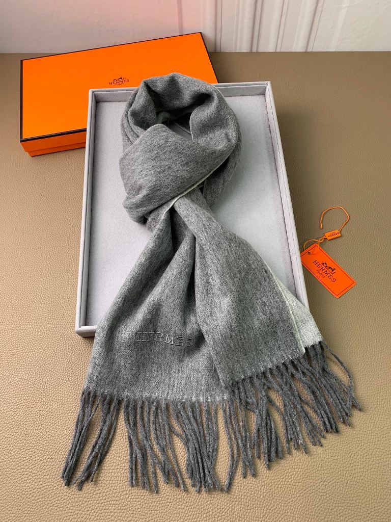 Hermes Cashmere&Wool Scarf-178