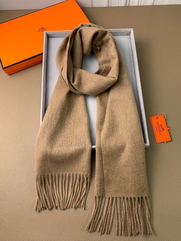 Hermes Cashmere&Wool Scarf-175