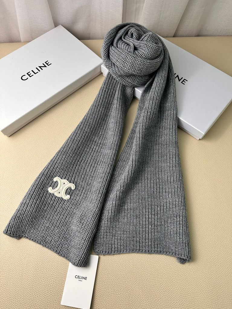 Celine Wool Scarf-010