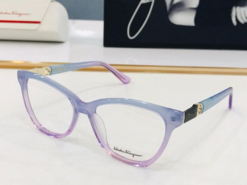Ferragamo Plain Glass Spectacles(High Quality)-038