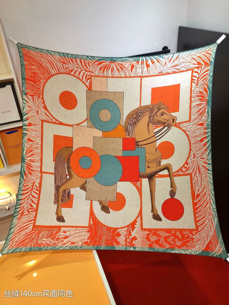 Hermes Cashmere&Silk Scarf-151