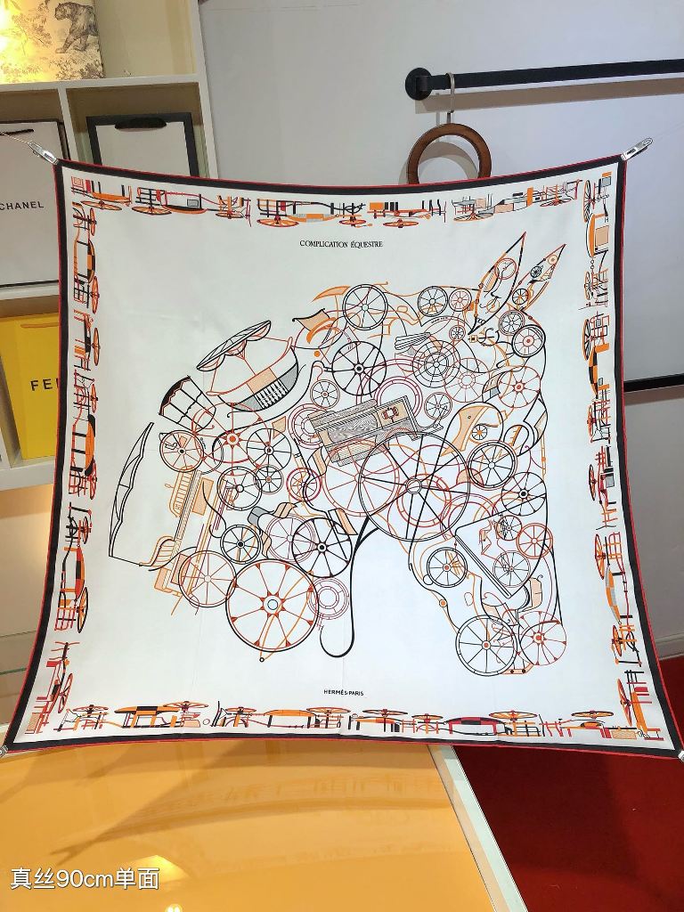 Hermes Silk Scarf-050
