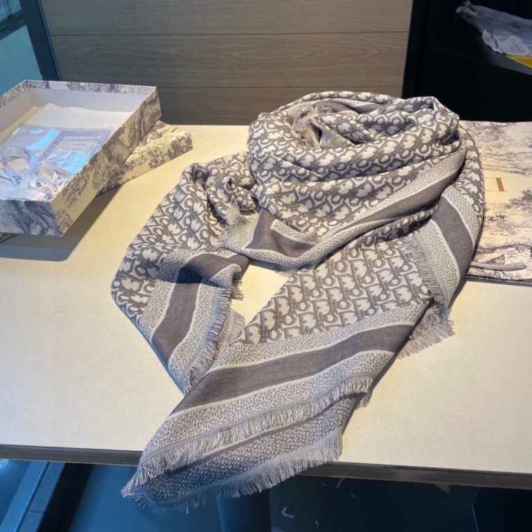 Dior Cashmere&Wool&Silk Scarf-024