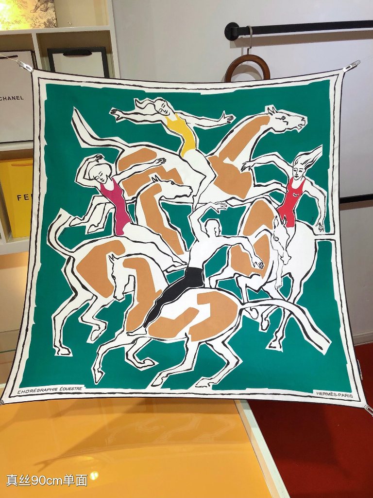 Hermes Silk Scarf-046