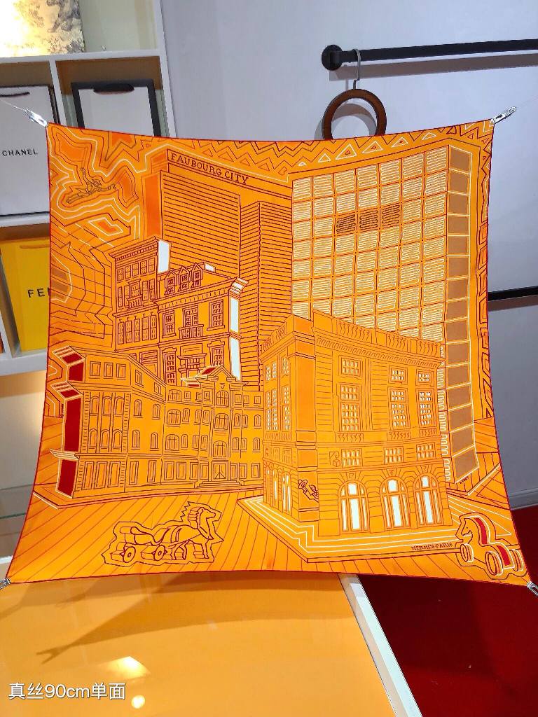 Hermes Silk Scarf-043