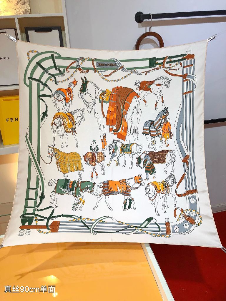 Hermes Silk Scarf-041