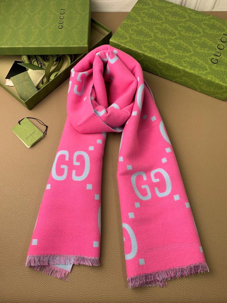 Gucci Wool&Silk Scarf-034