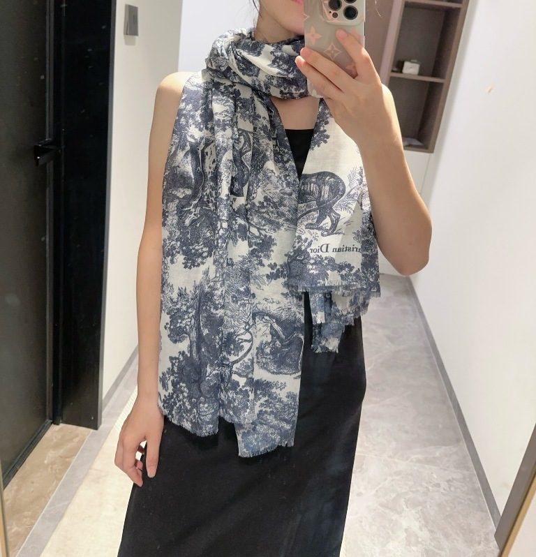 Dior Cashmere&Silk Scarf-068