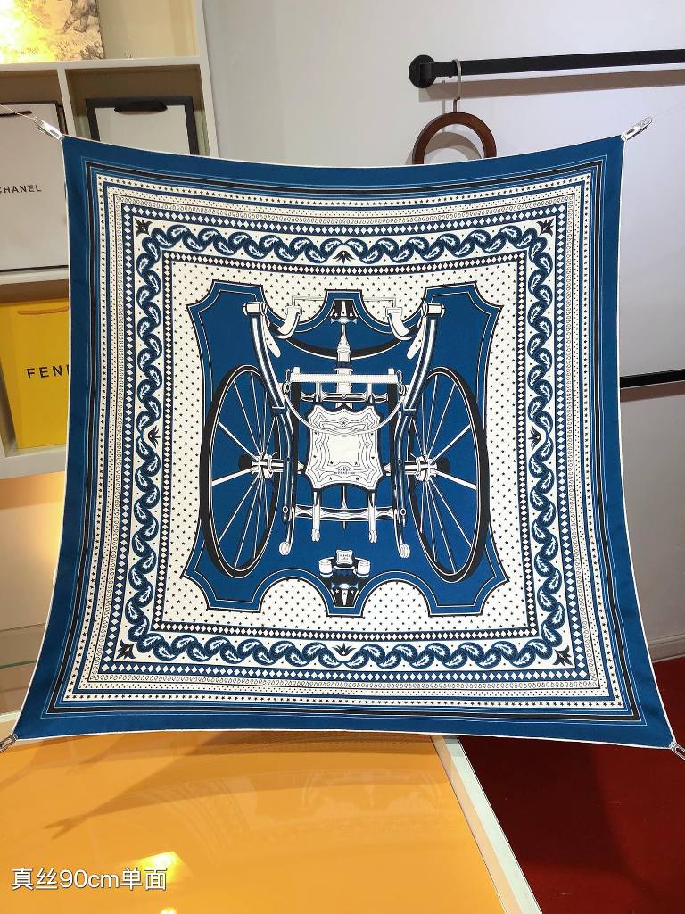 Hermes Silk Scarf-036