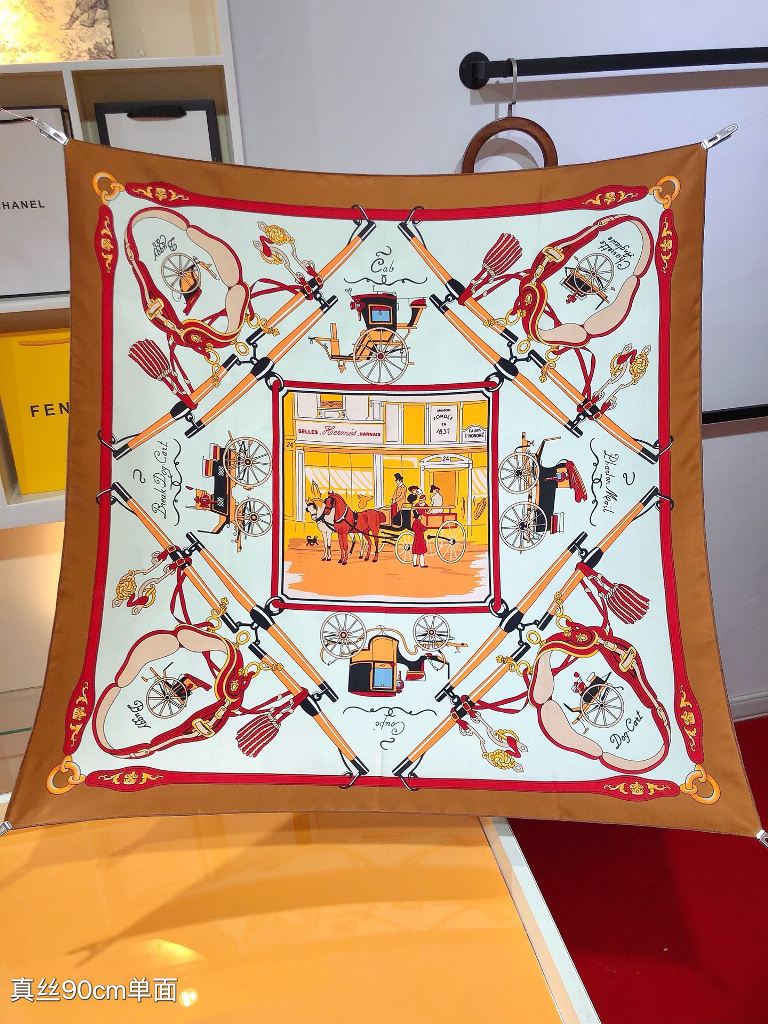 Hermes Silk Scarf-029