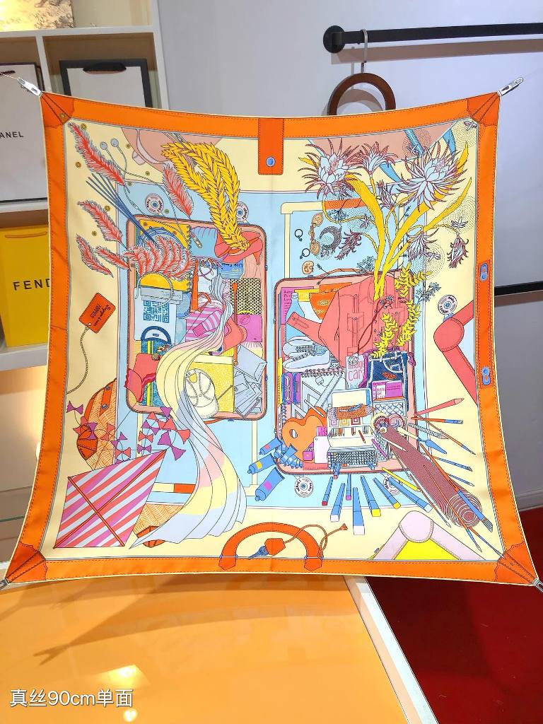Hermes Silk Scarf-018