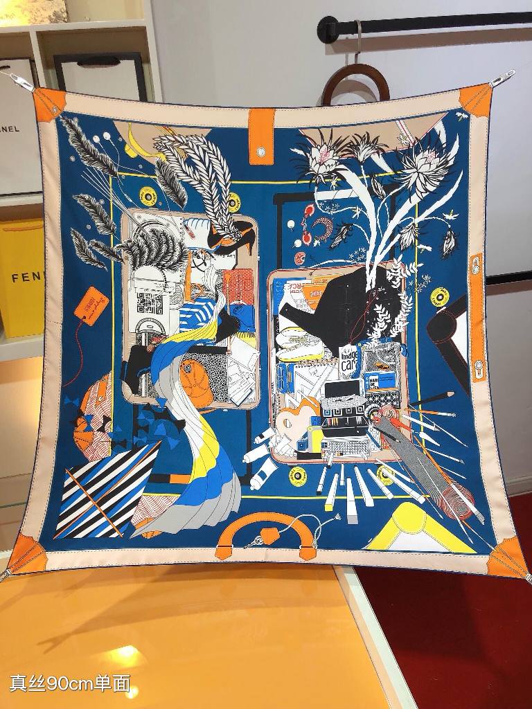 Hermes Silk Scarf-016