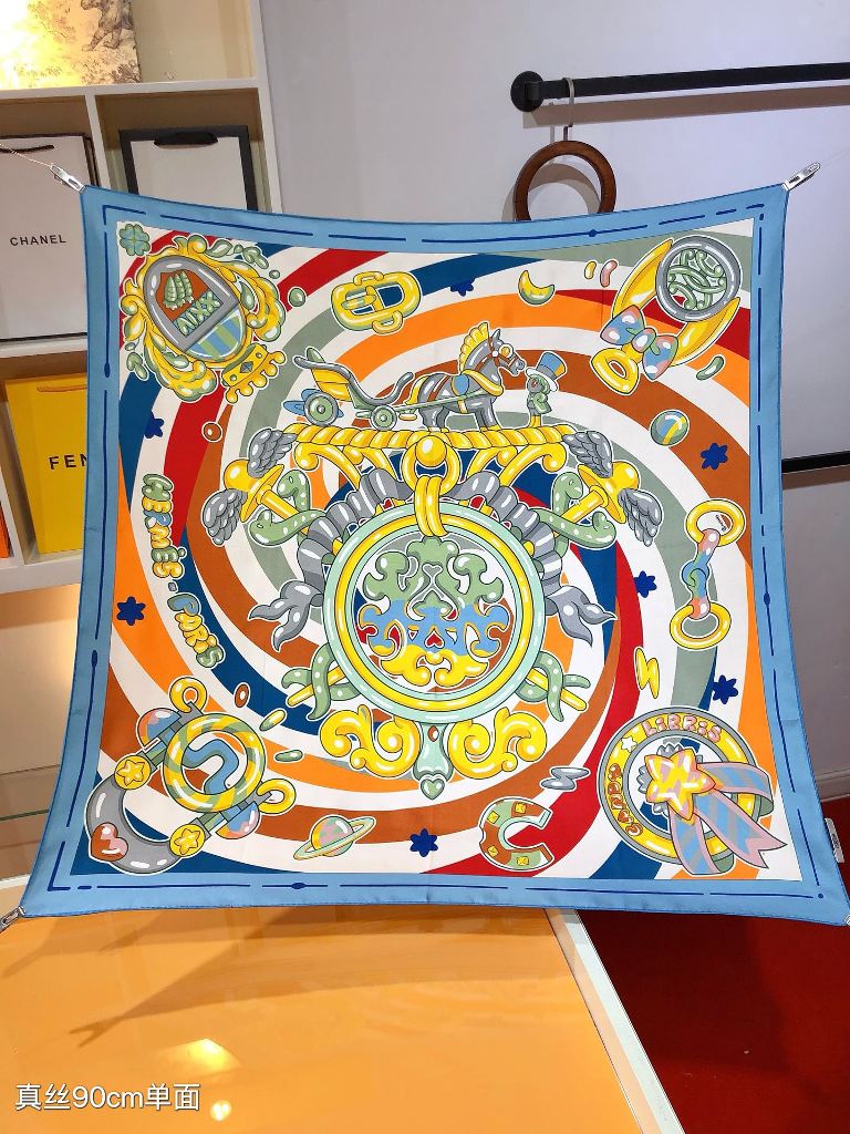 Hermes Silk Scarf-012