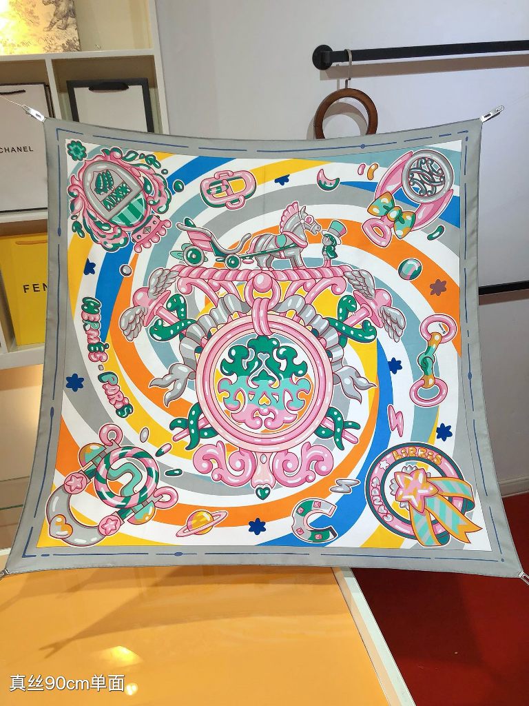 Hermes Silk Scarf-010