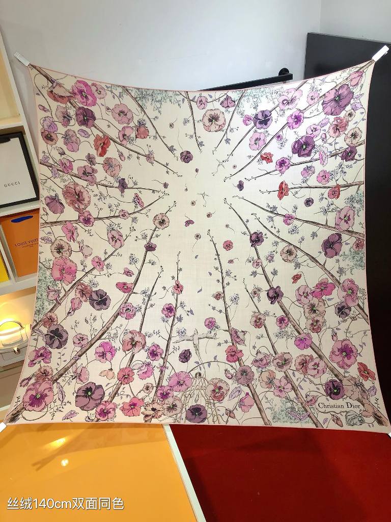 Dior Cashmere&Silk Scarf-041