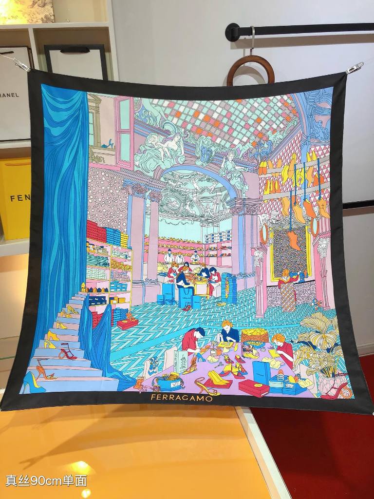 Ferragamo Silk Scarf-1