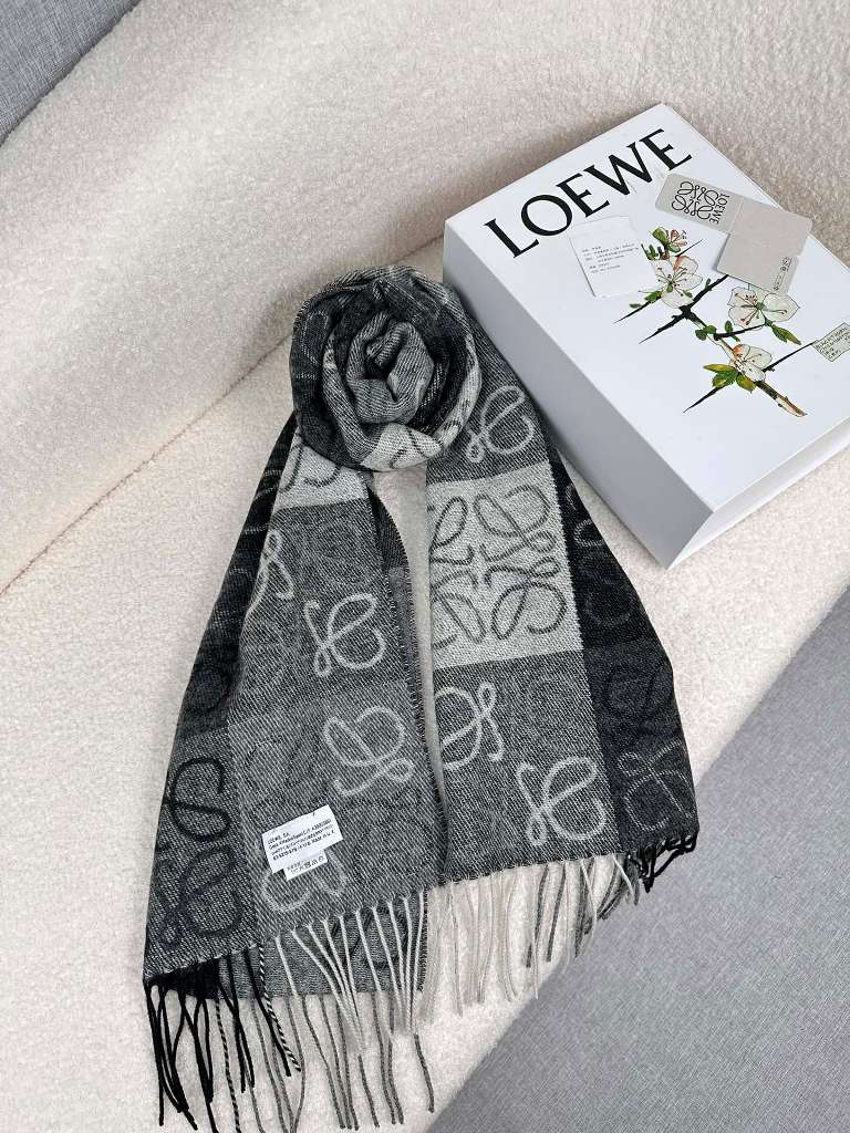 LOEWE Cashmere Scarf-26