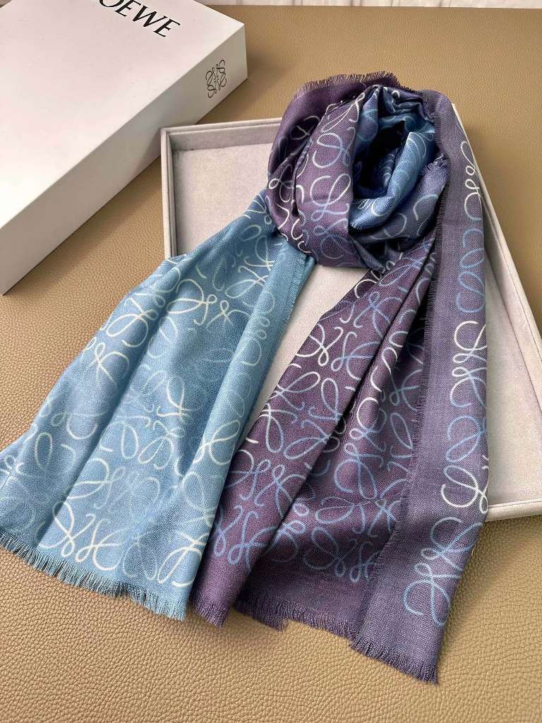 LOEWE Cashmere&Silk Scarf-18