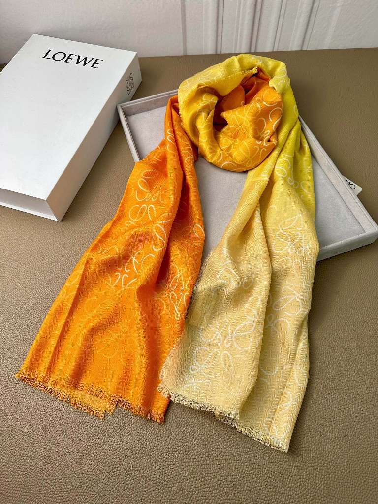 LOEWE Cashmere&Silk Scarf-17