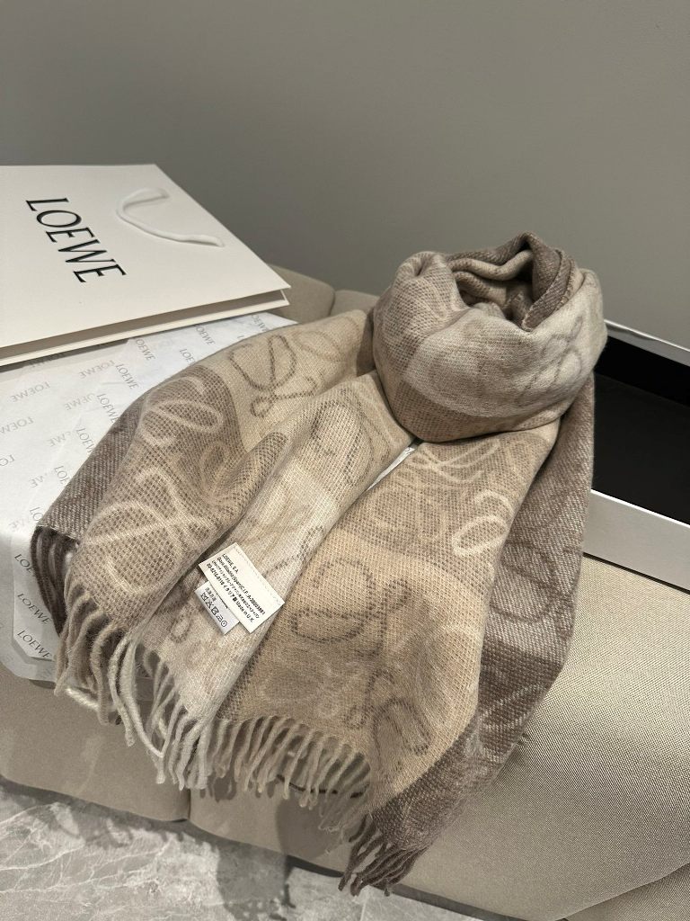 LOEWE Cashmere&Wool Scarf-34
