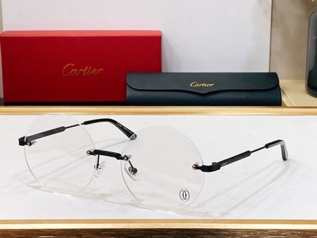 Cartier Plain Glass Spectacles(High Quality)-360