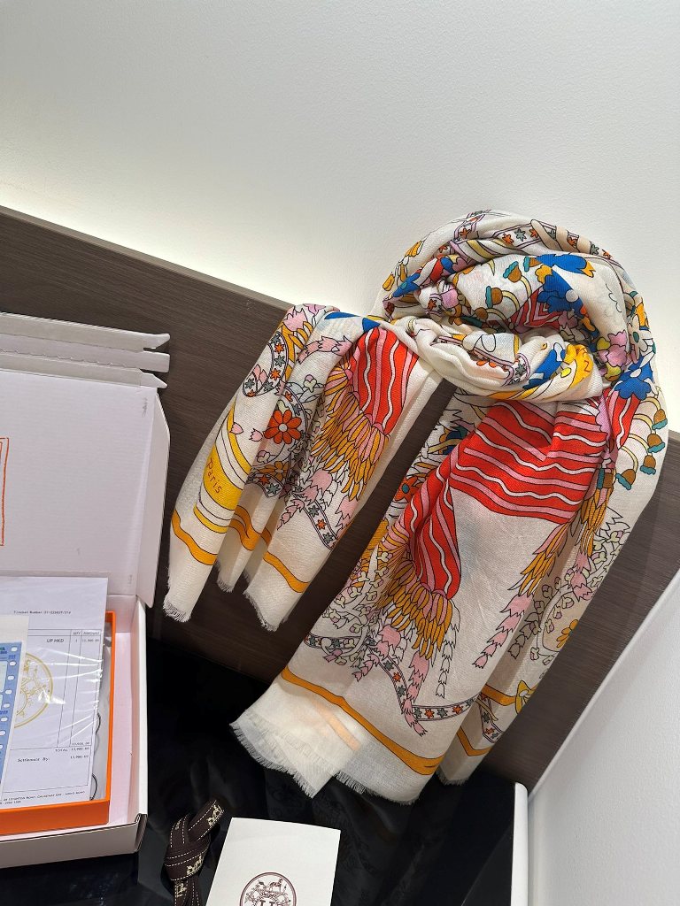 Hermes Cashmere Scarf-180