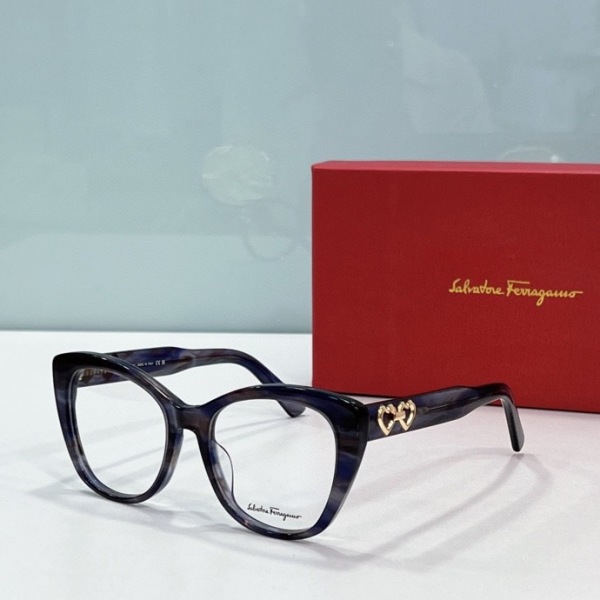 Ferragamo Plain Glass Spectacles(High Quality)-004