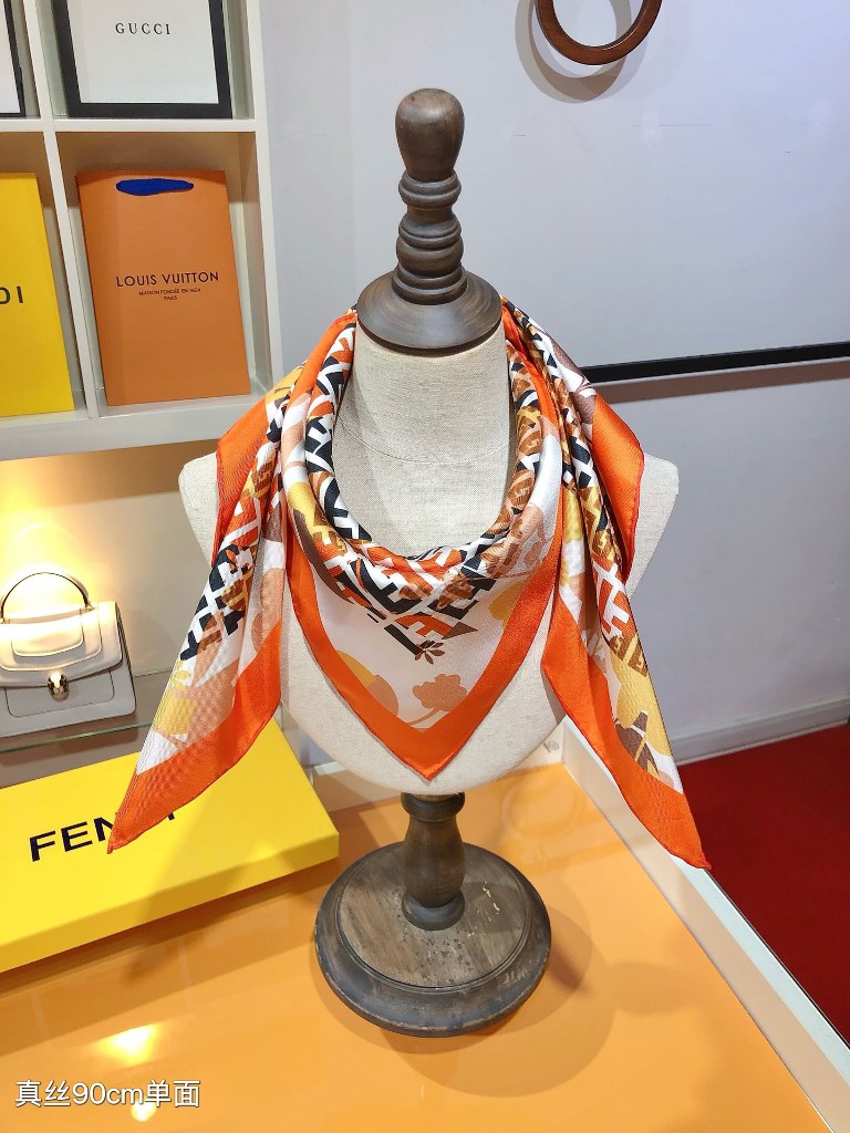 Fendi Silk Scarf-12