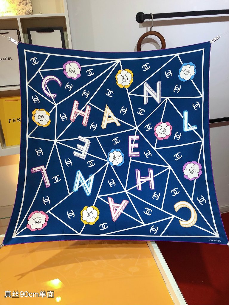 Chanel Silk Scarf-029