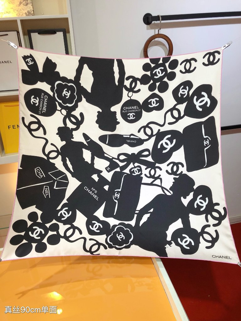 Chanel Silk Scarf-027