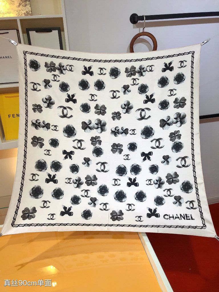 Chanel Silk Scarf-025
