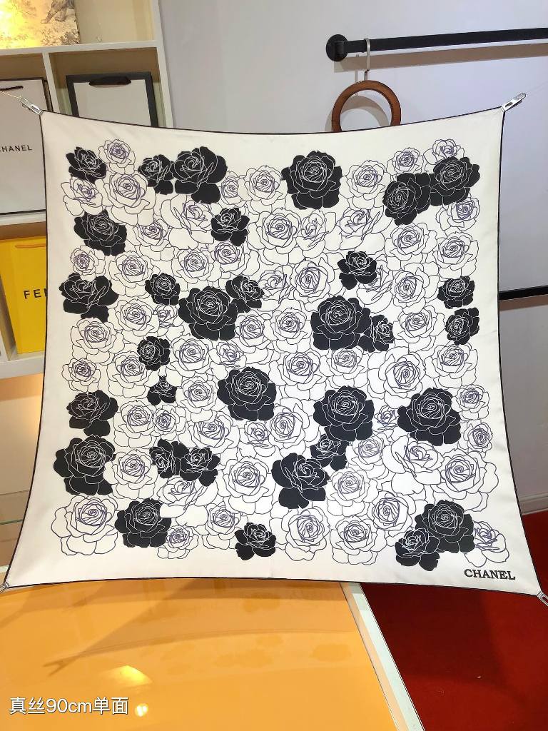 Chanel Silk Scarf-023