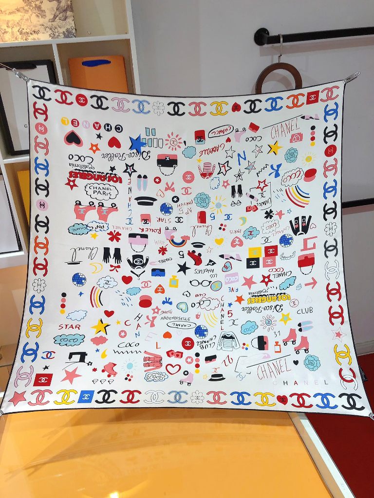 Chanel Silk Scarf-019
