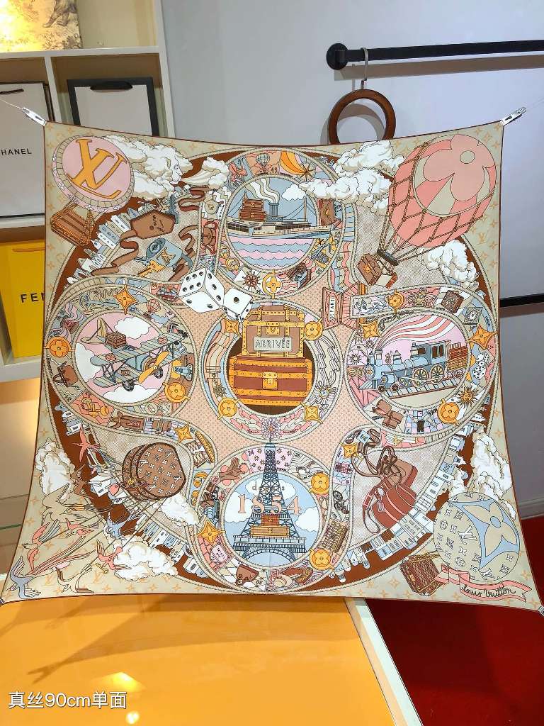 LV Silk Scarf-054