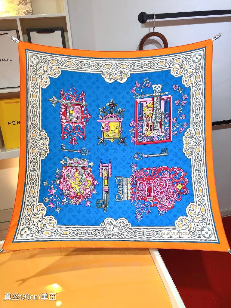 LV Silk Scarf-049