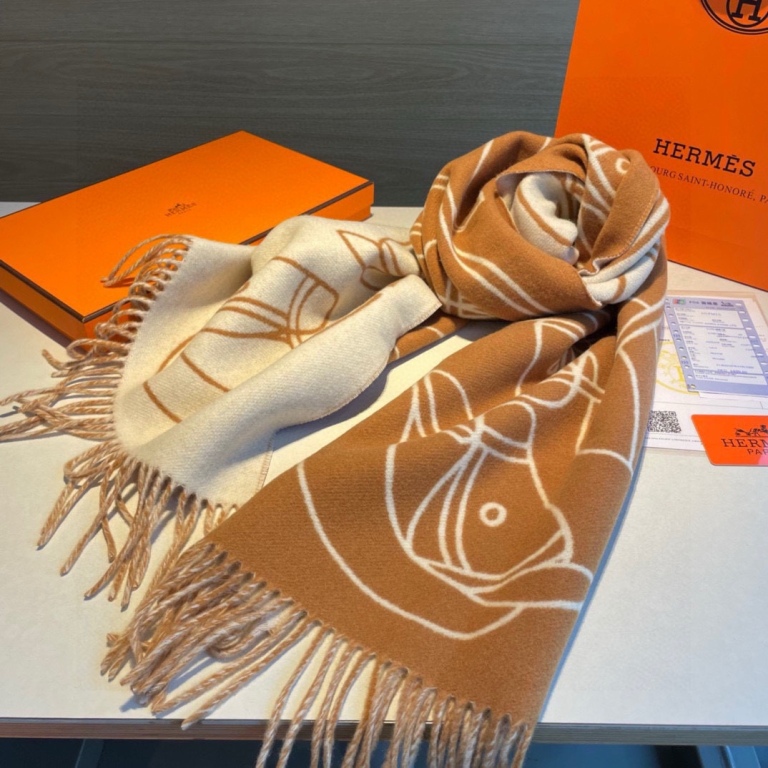 Hermes Cashmere Scarf-189