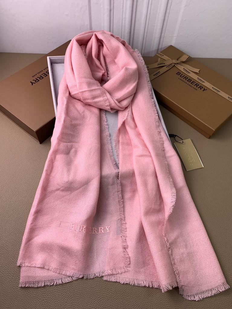 Burberry Cashmere&Mulberry Silk Scarf-014