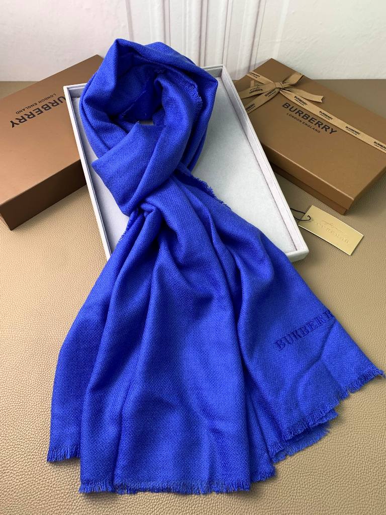 Burberry Cashmere&Mulberry Silk Scarf-012