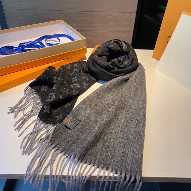 LV Cashmere&Wool Scarf-080