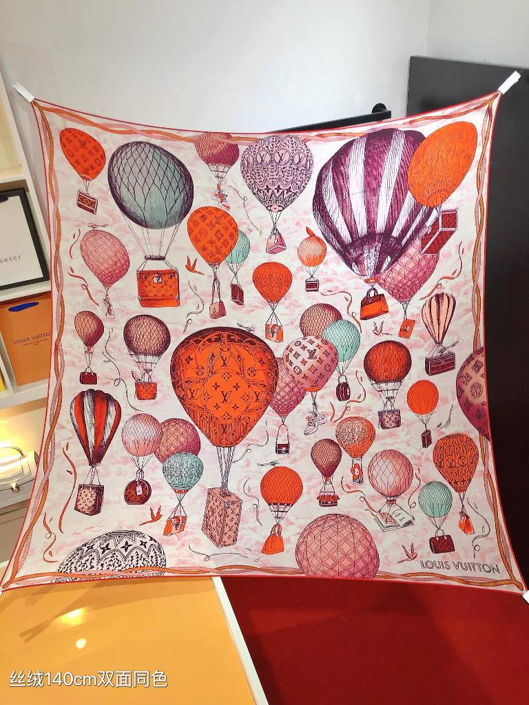 LV Cashmere&Silk Scarf-026