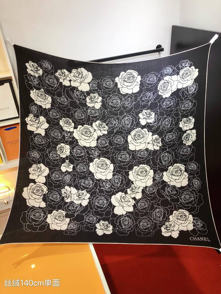 Chanel Cashmere&Silk Scarf-17