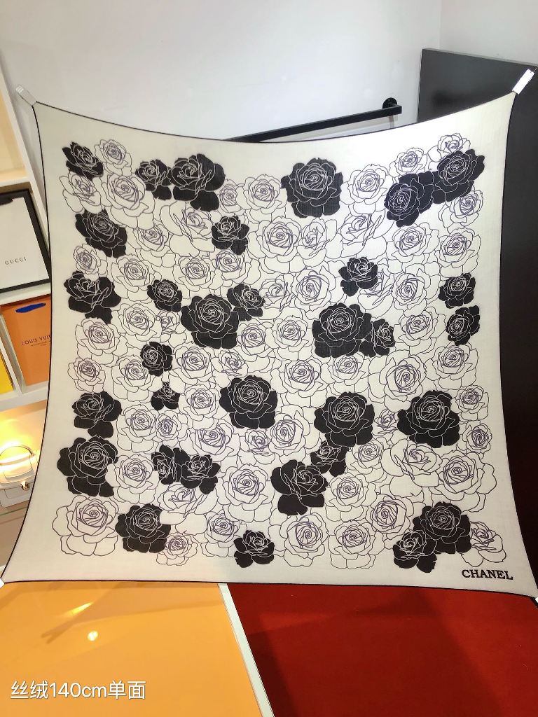 Chanel Cashmere&Silk Scarf-16