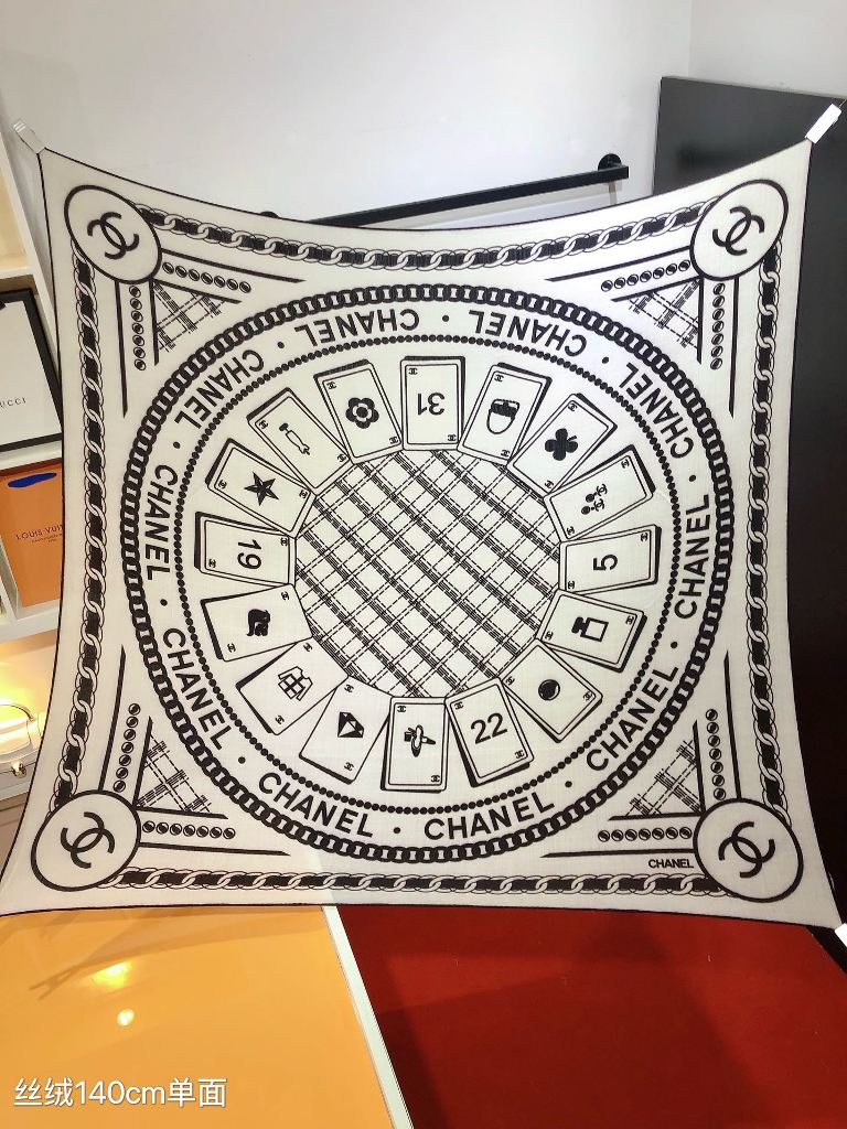 Chanel Cashmere&Silk Scarf-15