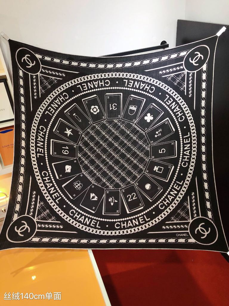 Chanel Cashmere&Silk Scarf-14