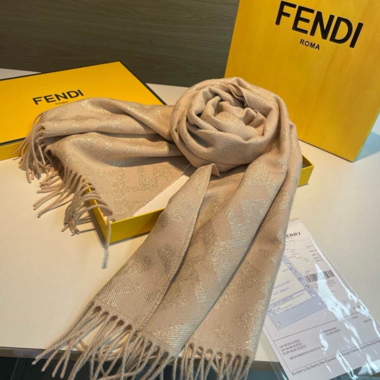 Fendi Cashmere&Silk Scarf-10