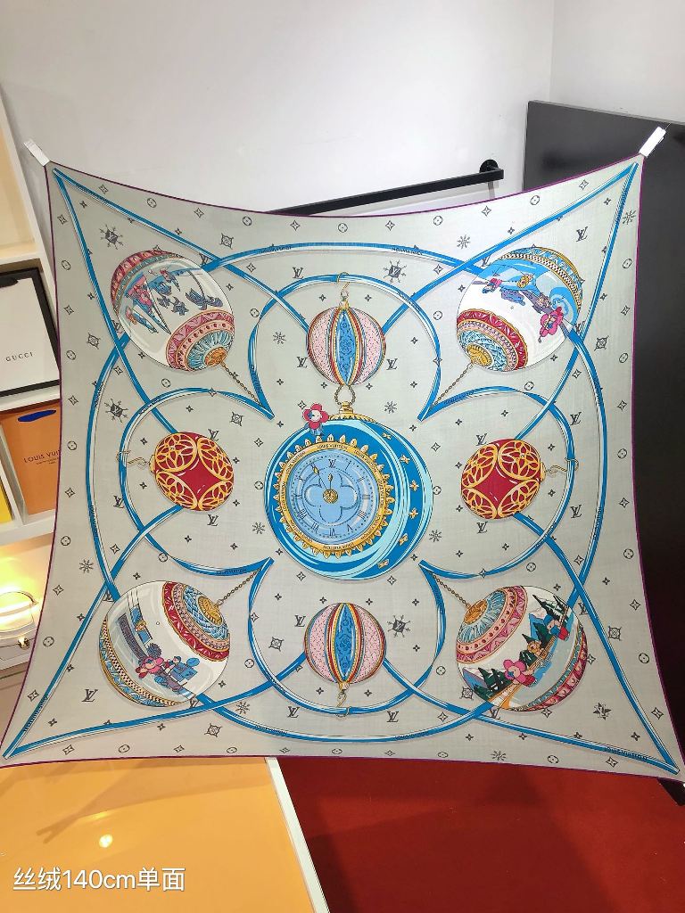 LV Cashmere&Silk Scarf-014